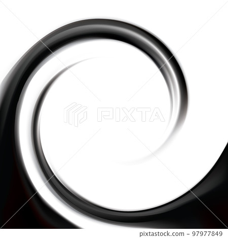Vector black backdrop of swirling texture 97977849