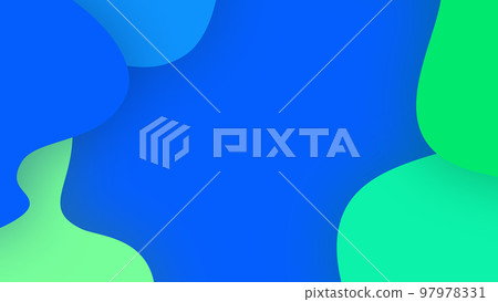 Colorful wavy paper cut shapes abstract background Colorful wavy paper cut shapes abstract background 97978331