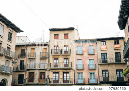 The Camino de Santiago as it passes through Puente la Reina, Navarra, Spain - oct 2022 97980560