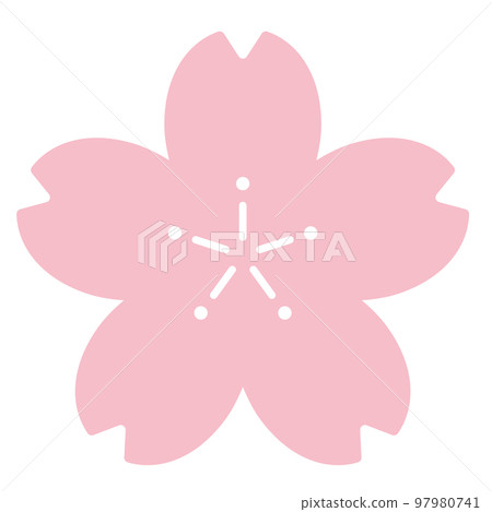 simple cherry blossom mark 97980741