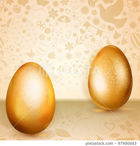 Golden Easter eggs Golden Easter eggs 97980883