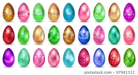 Set of Easter eggs 97981312