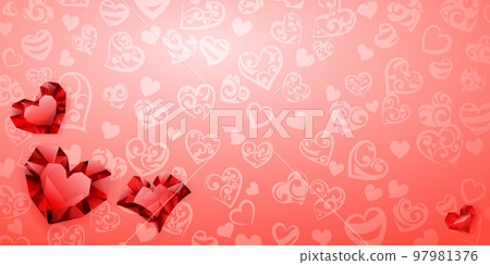 Background of hearts Background of hearts 97981376