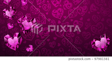 Background of hearts Background of hearts 97981381