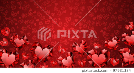 Background of hearts Background of hearts 97981384