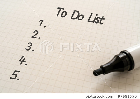 To Do List and Markers To Do List and Markers 97981559