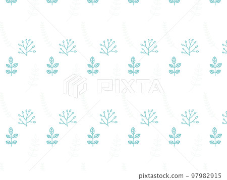 清新葉子的斯堪的納維亞圖案 97982915