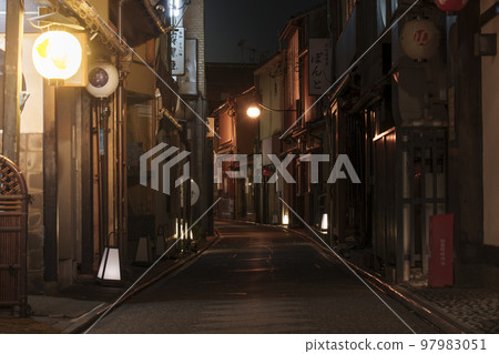 Kyoto Pontocho night entertainment district Kyoto Pontocho night entertainment district 97983051