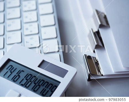 Business image of documents and personal computers 97983055