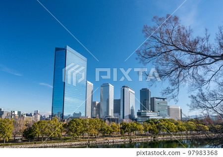 Osaka Business Park Scenery from Osaka Castle Park 97983368