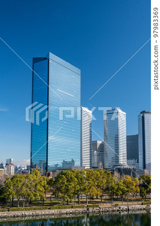 Osaka Business Park Scenery from Osaka Castle Park 97983369