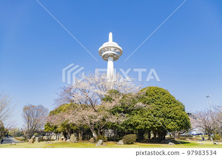Tokorozawa Aviation Memorial Park Landscape with broadcasting tower Tokorozawa Aviation Memorial Park Landscape with broadcasting tower 97983534