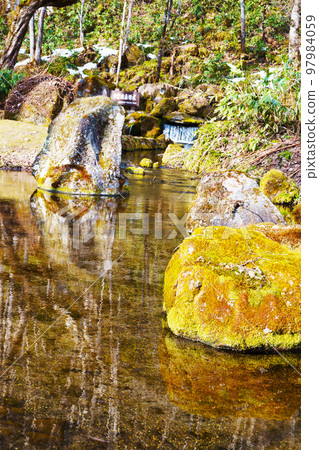 Spring Taisetsu Asahidake source water Hokkaido 97984059