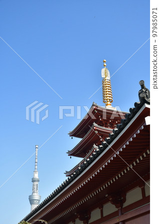 淺草5層塔和天空樹 97985071