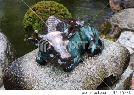 Sacred cow statue/Dazaifu Tenmangu Shrine 97985728