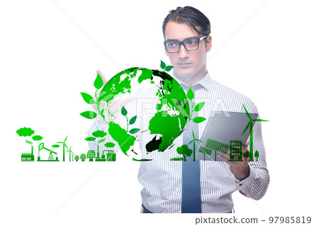 Ecology concept with ecological elements Ecology concept with ecological elements 97985819