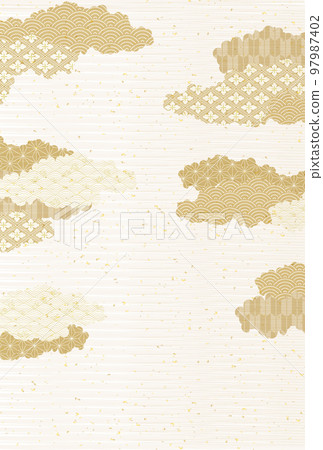 Cloud Japanese pattern Japanese paper background Cloud Japanese pattern Japanese paper background 97987402