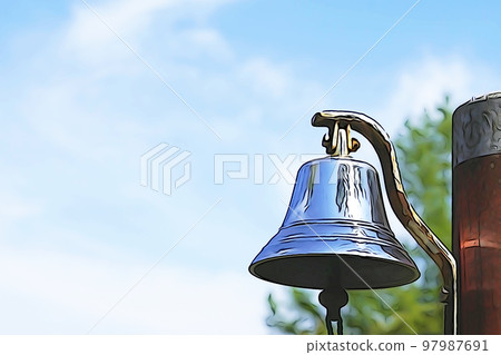 柔和風格的“Aozora and Bell”插圖圖像 柔和風格的“Aozora and Bell”插圖圖像 97987691