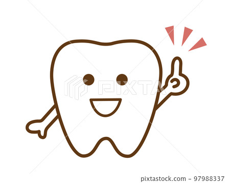 指向，牙齒可愛的角色 97988337