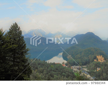 View of Neuschwanstein Castle 01 97988344