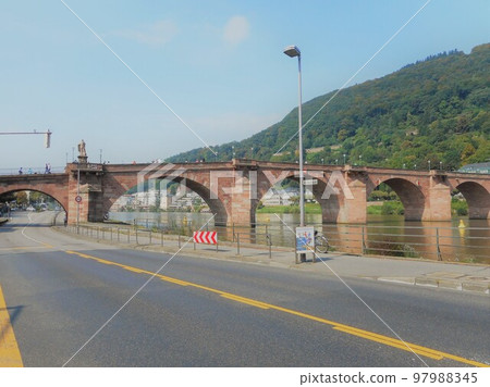 Germany, Heidelberg Karl Theodor Bridge 97988345