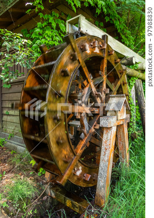 水車 日本古代水車 水車 日本古代水車 97988830
