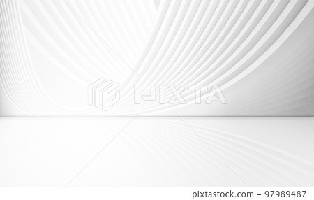 白色未來主義建築線條質感紋理3D渲染 白色未來主義建築線條質感紋理3D渲染 97989487