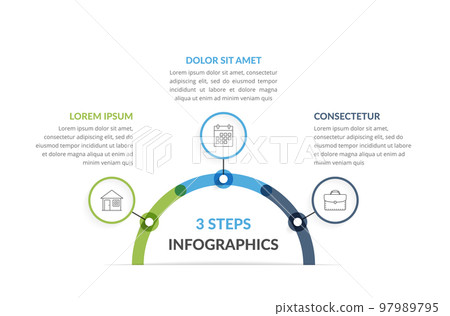 Infographic Template with Three Elements Infographic Template with Three Elements 97989795