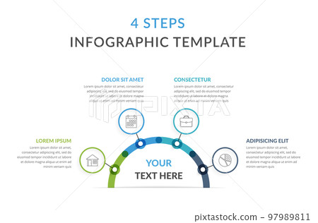 Infographic Template with Four Elements 97989811