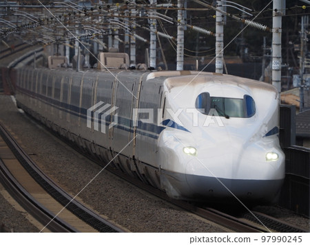 Shinkansen N700S H1 formation near Seta, Otsu City 97990245