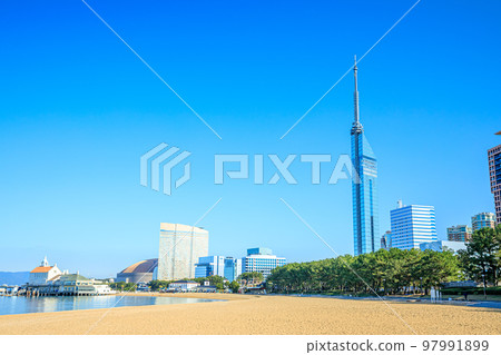 福岡縣福岡市百道濱福岡市秋季街景 97991899