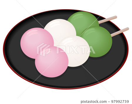 Hanami dumpling Japanese sweets 97992739