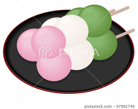 Hanami dumpling Japanese sweets Hanami dumpling Japanese sweets 97992740