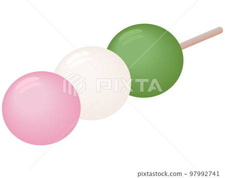 Hanami dumpling Japanese sweets 97992741