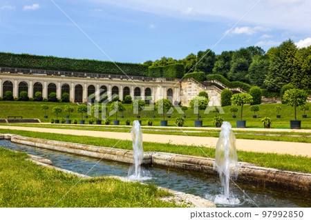 Garden Grosssedlitz with fountains in Germany 97992850