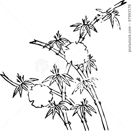 snowflake and bamboo snowflake and bamboo 97993576
