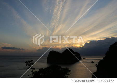 Sunset from the hot spring town Sunset from the hot spring town 97994172