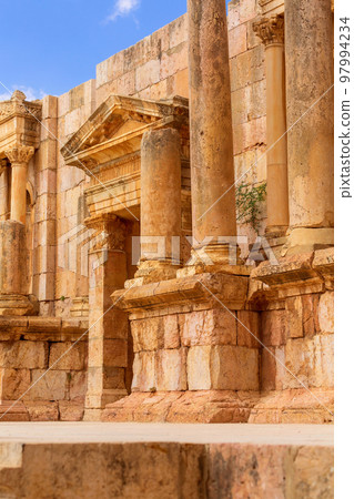 Amphitheater South Theatre in Jerash, Jordan Amphitheater South Theatre in Jerash, Jordan 97994234