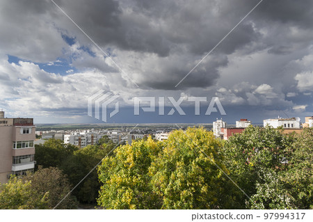 The storm in the spring time in Ruse, northern Bulgaria The storm in the spring time in Ruse, northern Bulgaria 97994317
