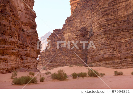 Wadi Rum Desert and rocks, Jordan Wadi Rum Desert and rocks, Jordan 97994831