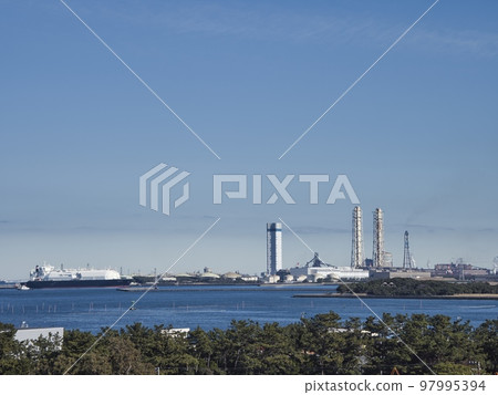 從中之島展望台眺望富津公園 從中之島展望台眺望富津公園 97995394