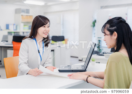 A woman at the counter 97996059