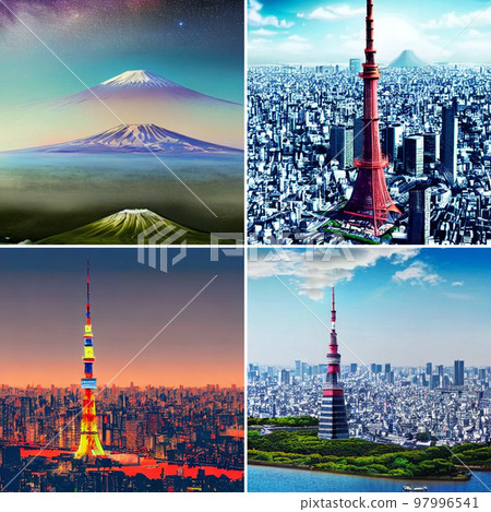 平行世界，3座富士山，3座東京塔 97996541