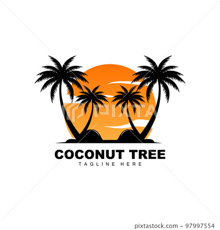 Coconut Tree Logo, Ocean Tree Vector, Design For Templates, Product Branding, Beach Tourism Object Logo Coconut Tree Logo, Ocean Tree Vector, Design For Templates, Product Branding, Beach Tourism Object Logo 97997554