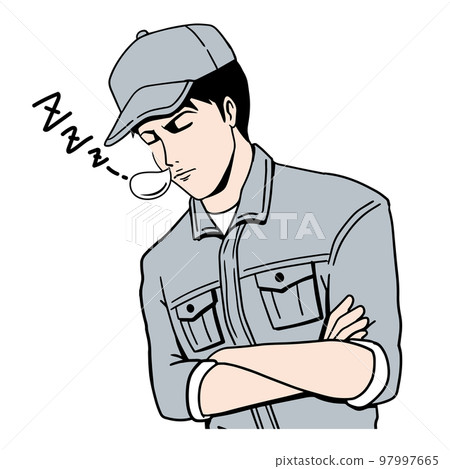 日本工人正在午睡 日本工人正在午睡 97997665