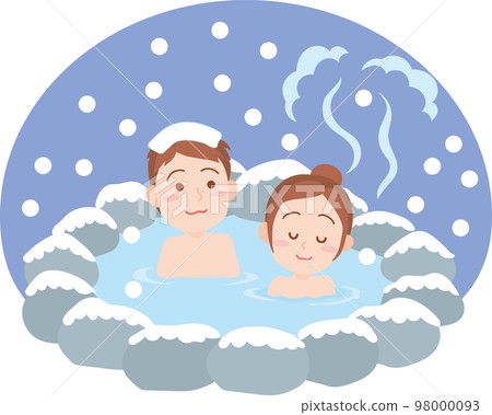 Hot spring _ Open-air bath _ Yukimi bath _ Men and women 98000093
