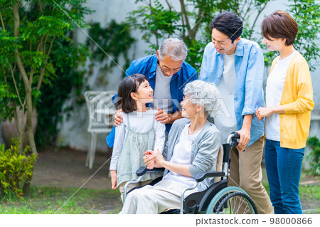 輪椅前輩和全家福 98000866