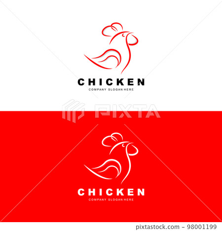 Chicken Logo, Farm Animal Vector, Design For Chicken Farm, Fried Chicken Restaurant, Cafe Chicken Logo, Farm Animal Vector, Design For Chicken Farm, Fried Chicken Restaurant, Cafe 98001199