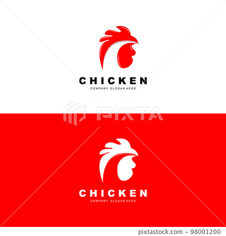 Chicken Logo, Farm Animal Vector, Design For Chicken Farm, Fried Chicken Restaurant, Cafe 98001200