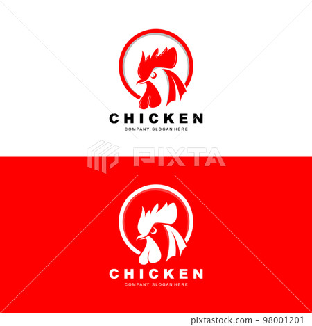 Chicken Logo, Farm Animal Vector, Design For Chicken Farm, Fried Chicken Restaurant, Cafe Chicken Logo, Farm Animal Vector, Design For Chicken Farm, Fried Chicken Restaurant, Cafe 98001201